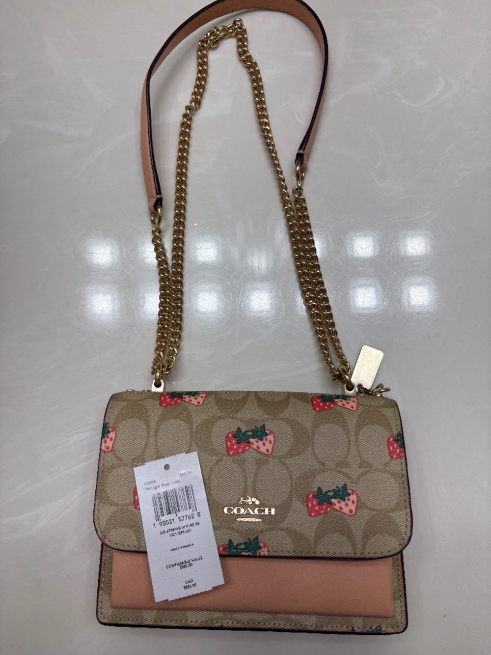 Coach Klare Crossbody Bag - Strawberry Print